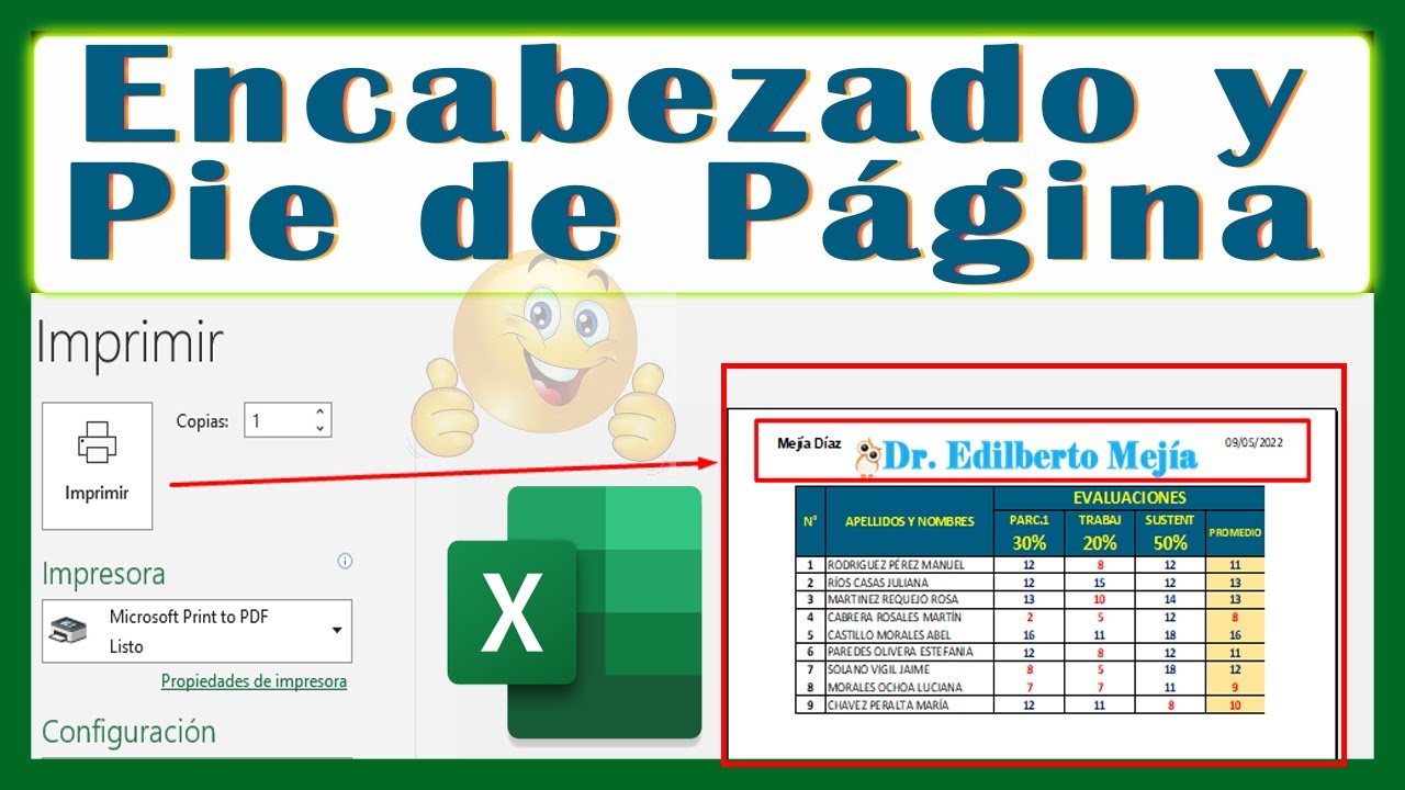 como hacer un encabezado en excel con imagen