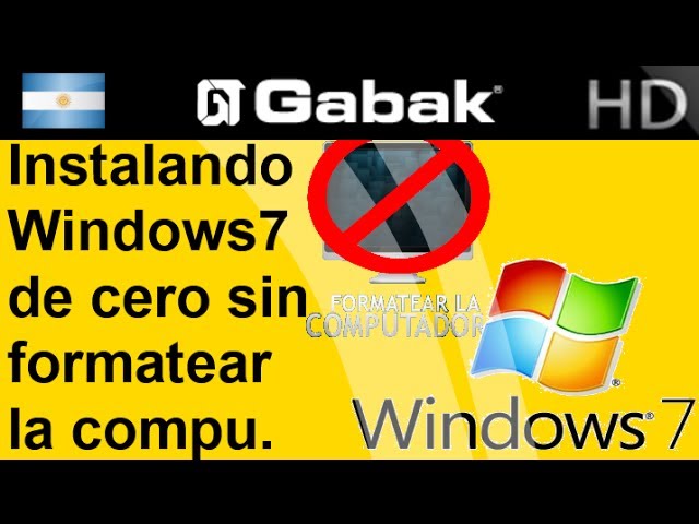 como instalar windows 7 sin perder archivos