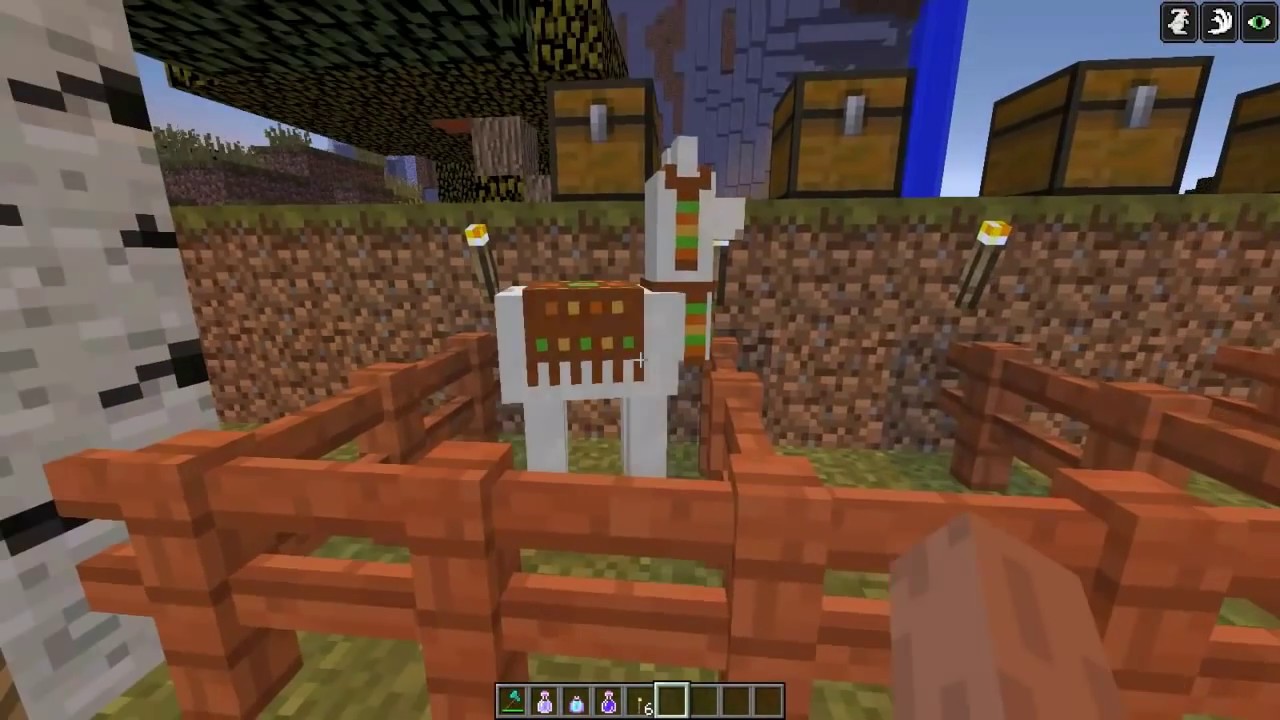 como montar una llama en minecraft