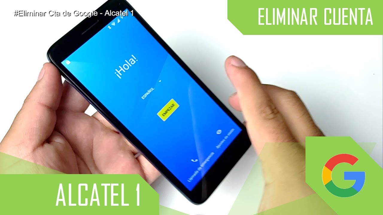 como quitar cuenta de google a un alcatel