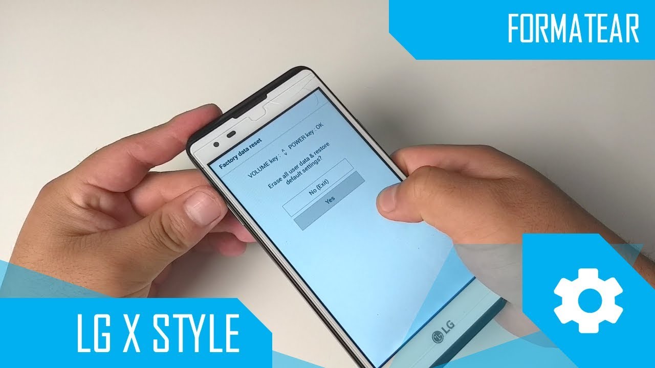 como resetear un lg x style
