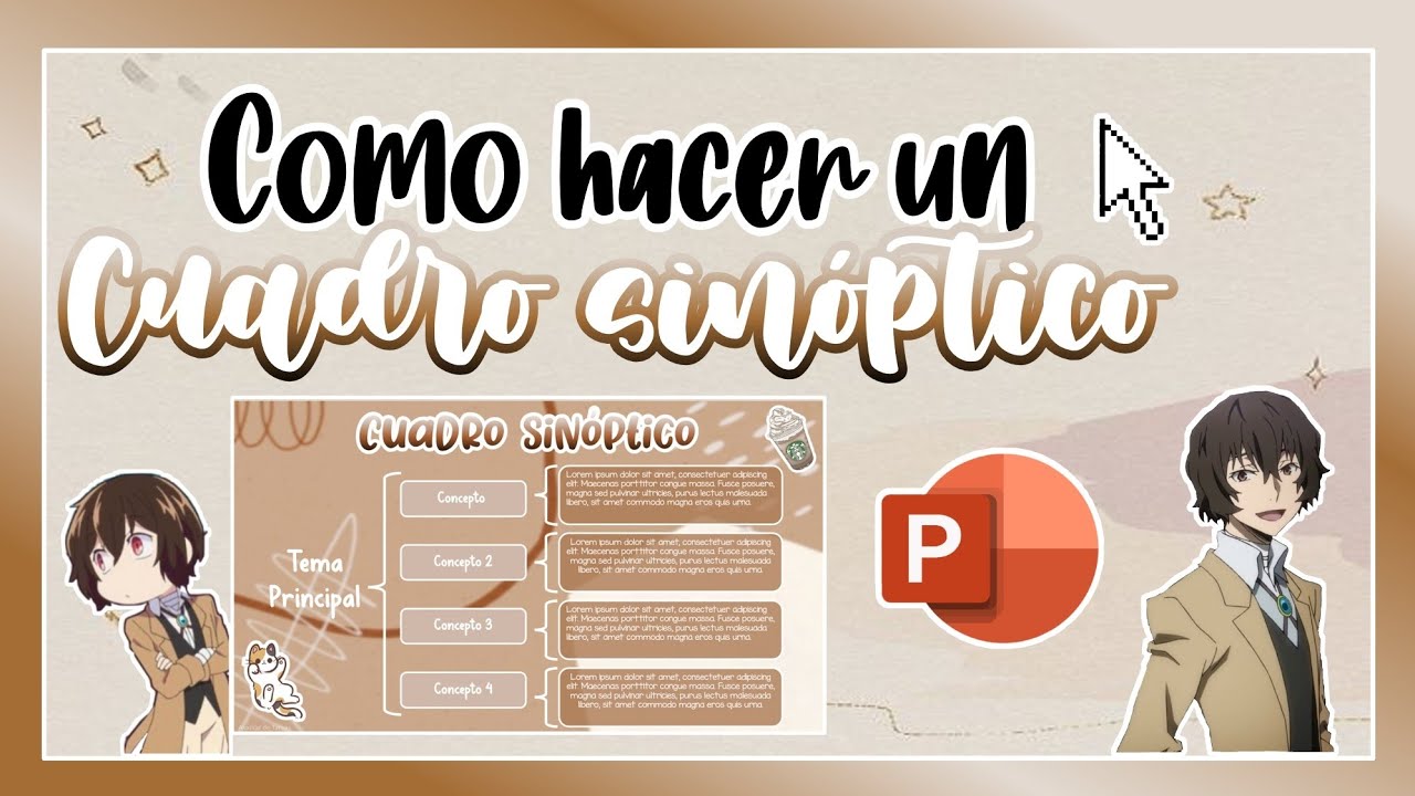 como se hace un cuadro sinoptico en power point