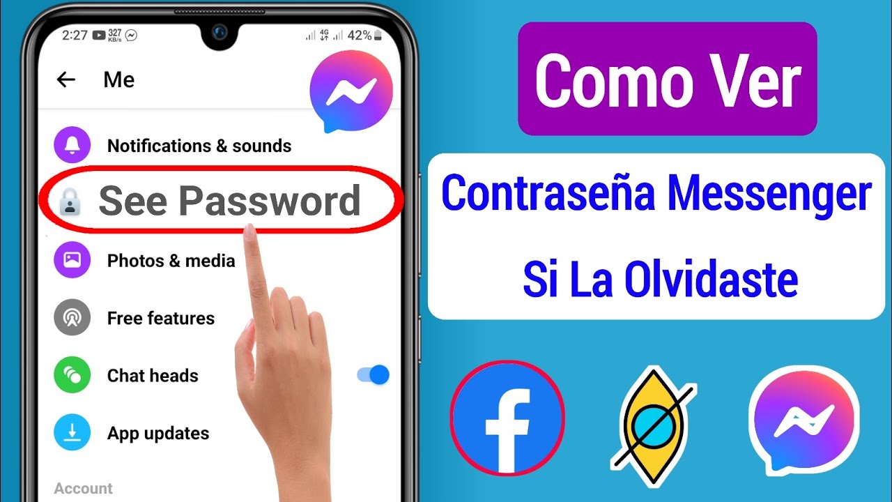 como ver mi contraseña de facebook en messenger