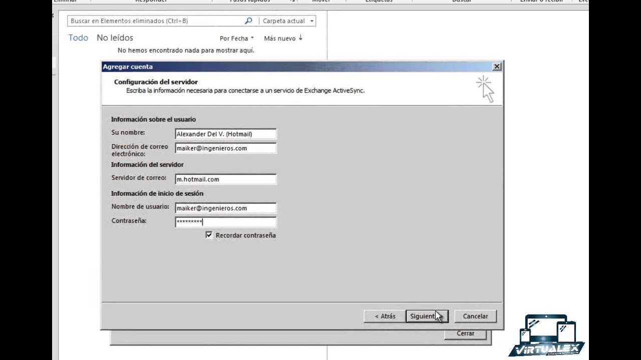 configurar cuenta hotmail en outlook 2013