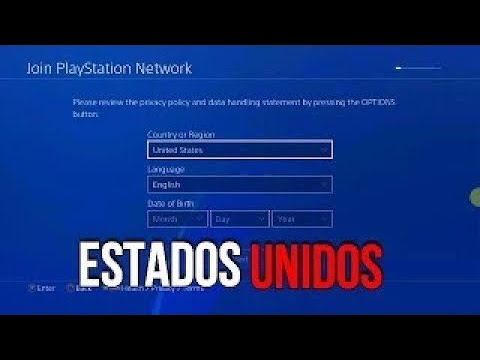 crear cuenta playstation network estados unidos