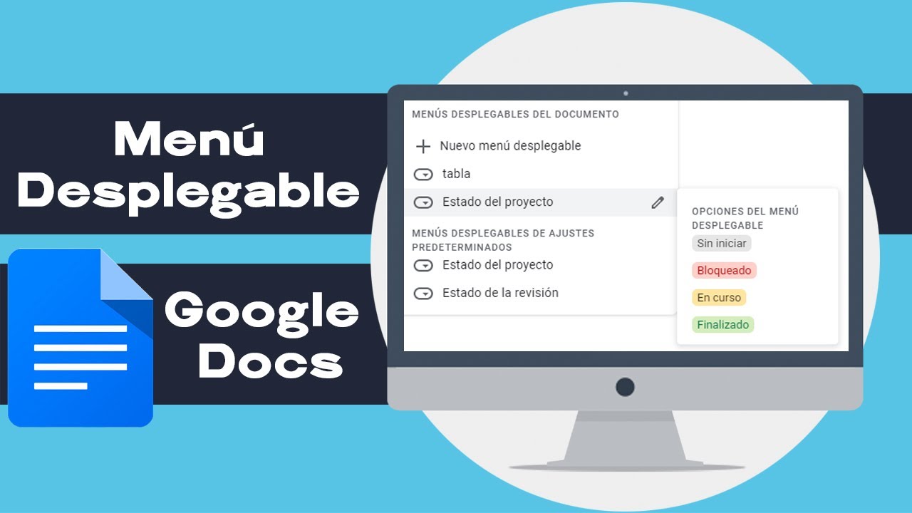 crear lista desplegable en google docs