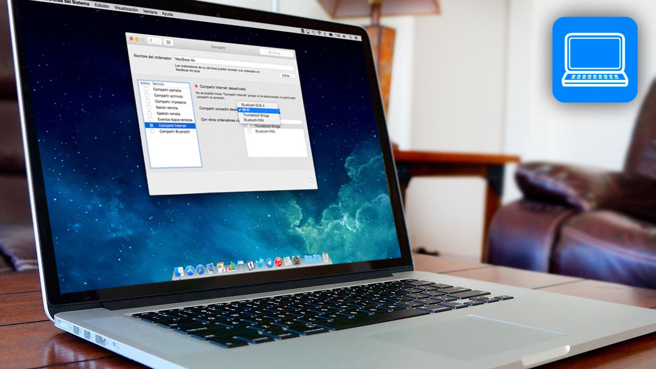 crear punto de acceso wifi mac