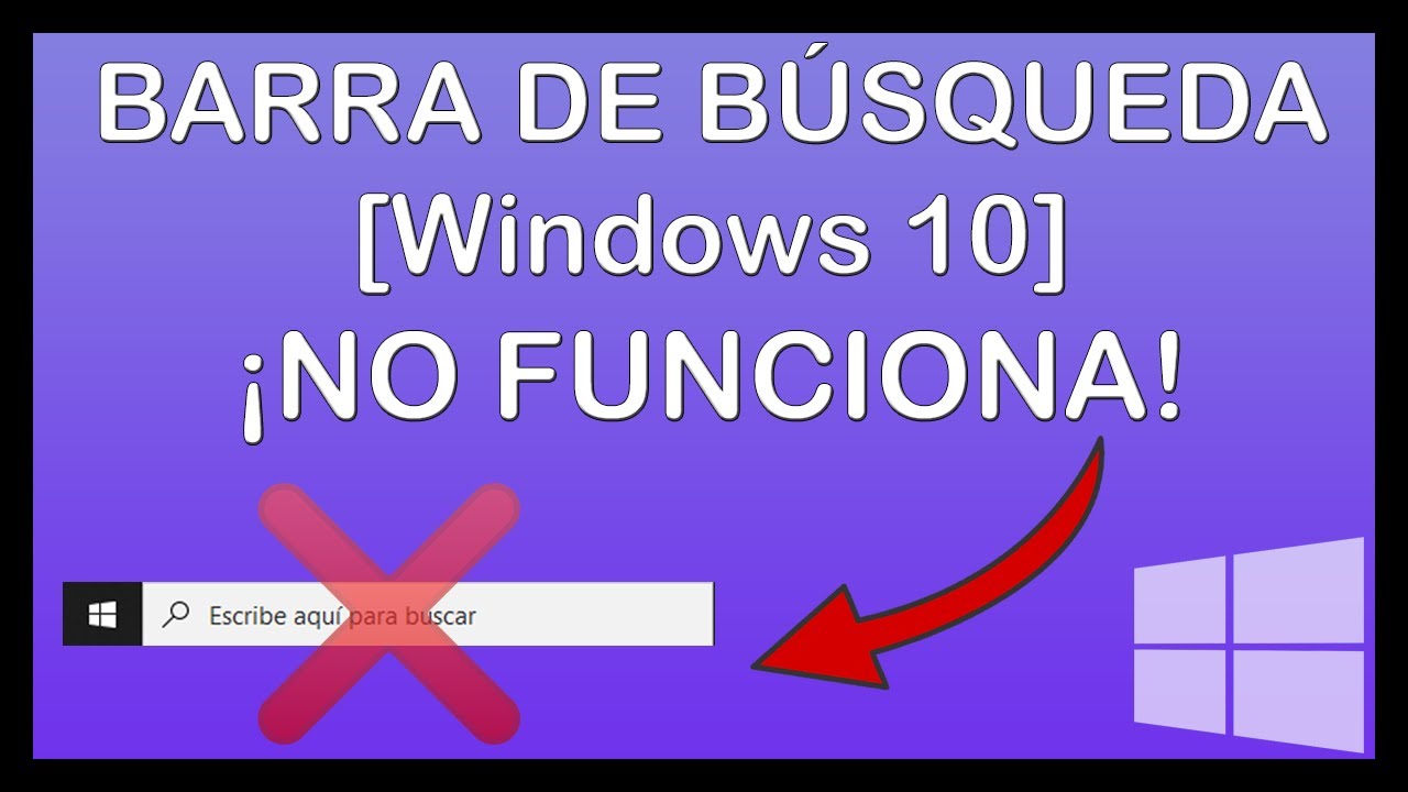 el buscador no funciona windows 10