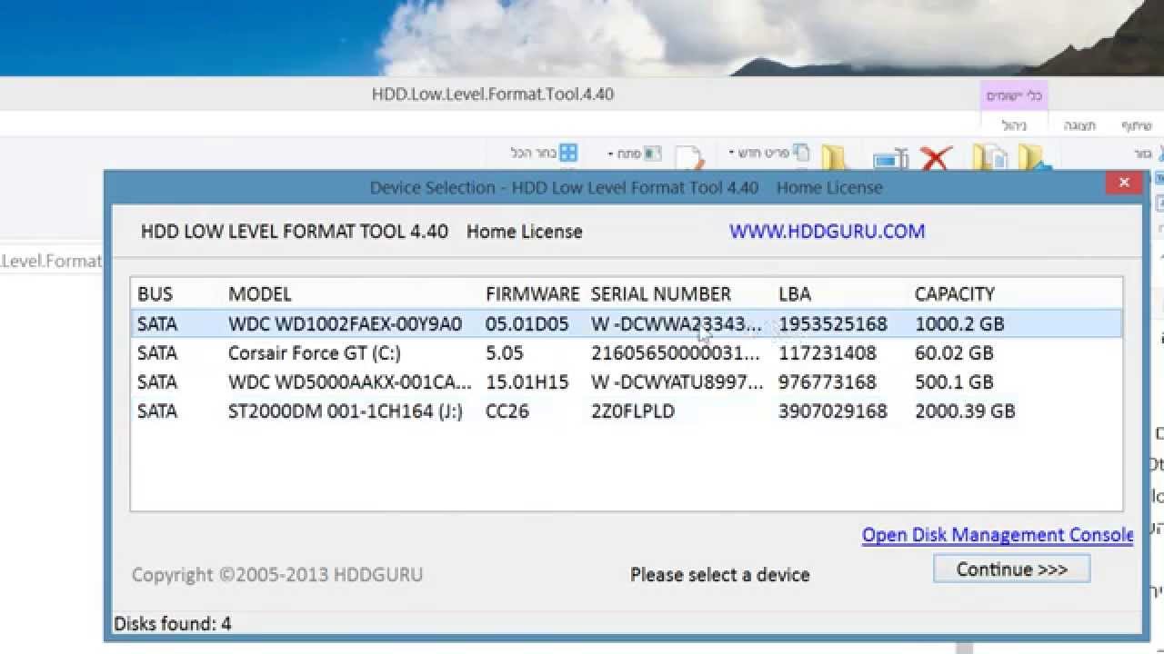 hdd llf low level format tool portable