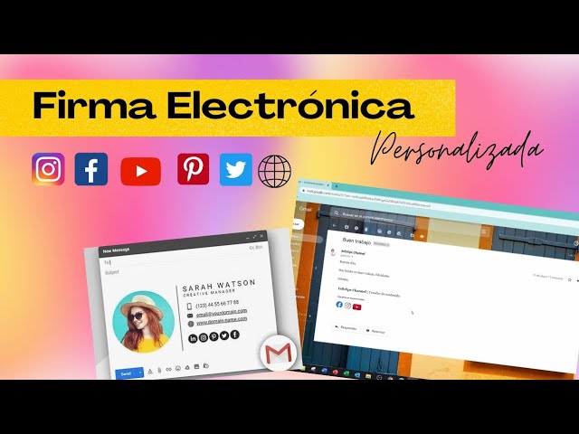 iconos de redes sociales para firma de correo