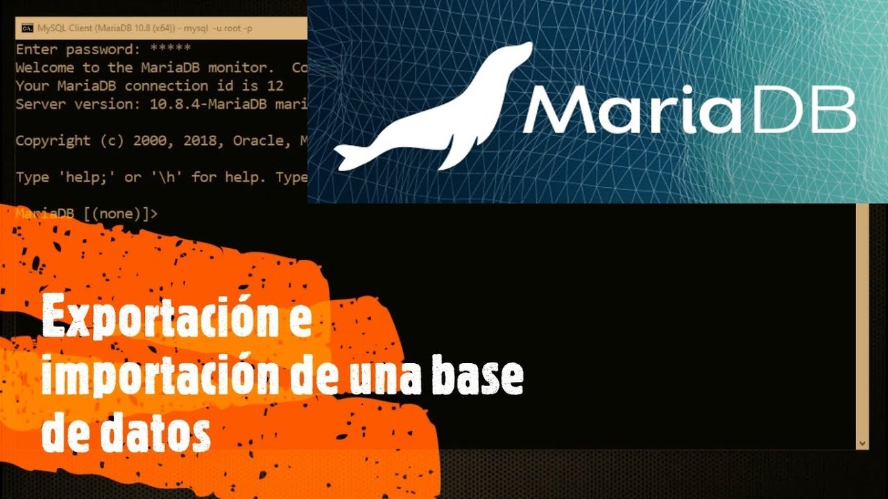 importar base de datos mariadb consola