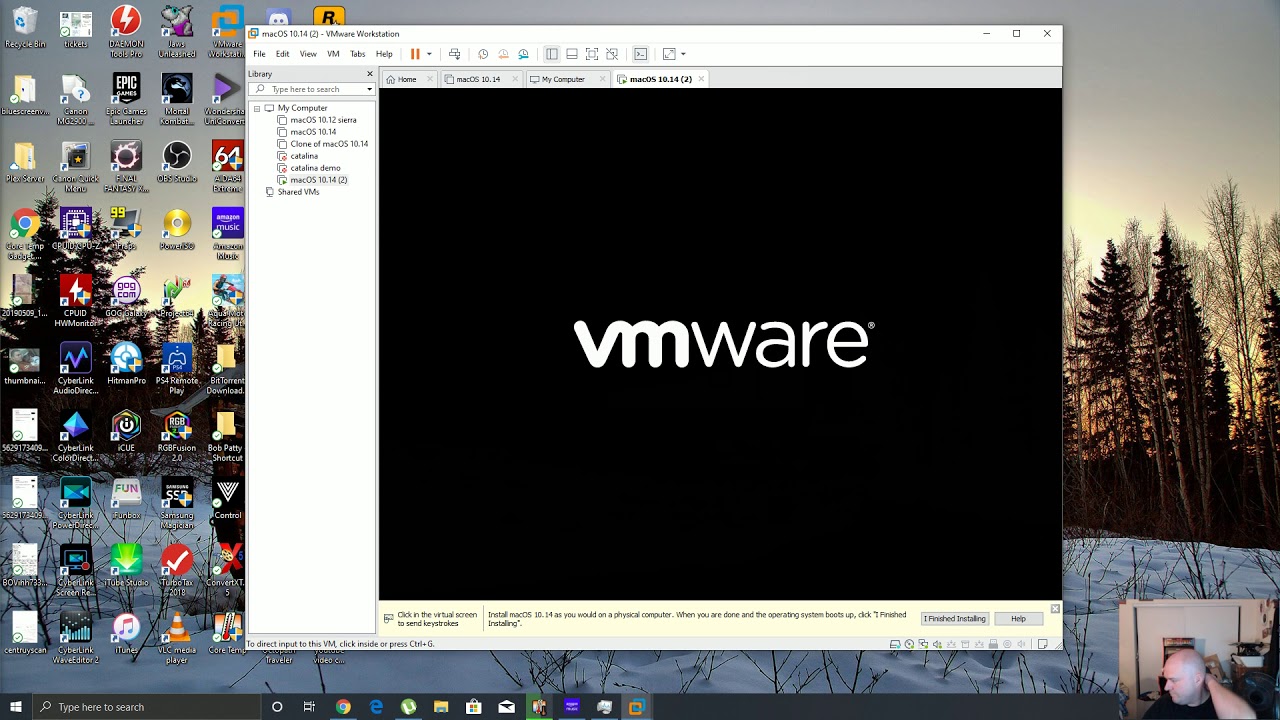 instalar mac en vmware workstation 15