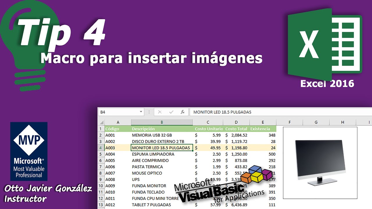 macro para insertar fotos en excel