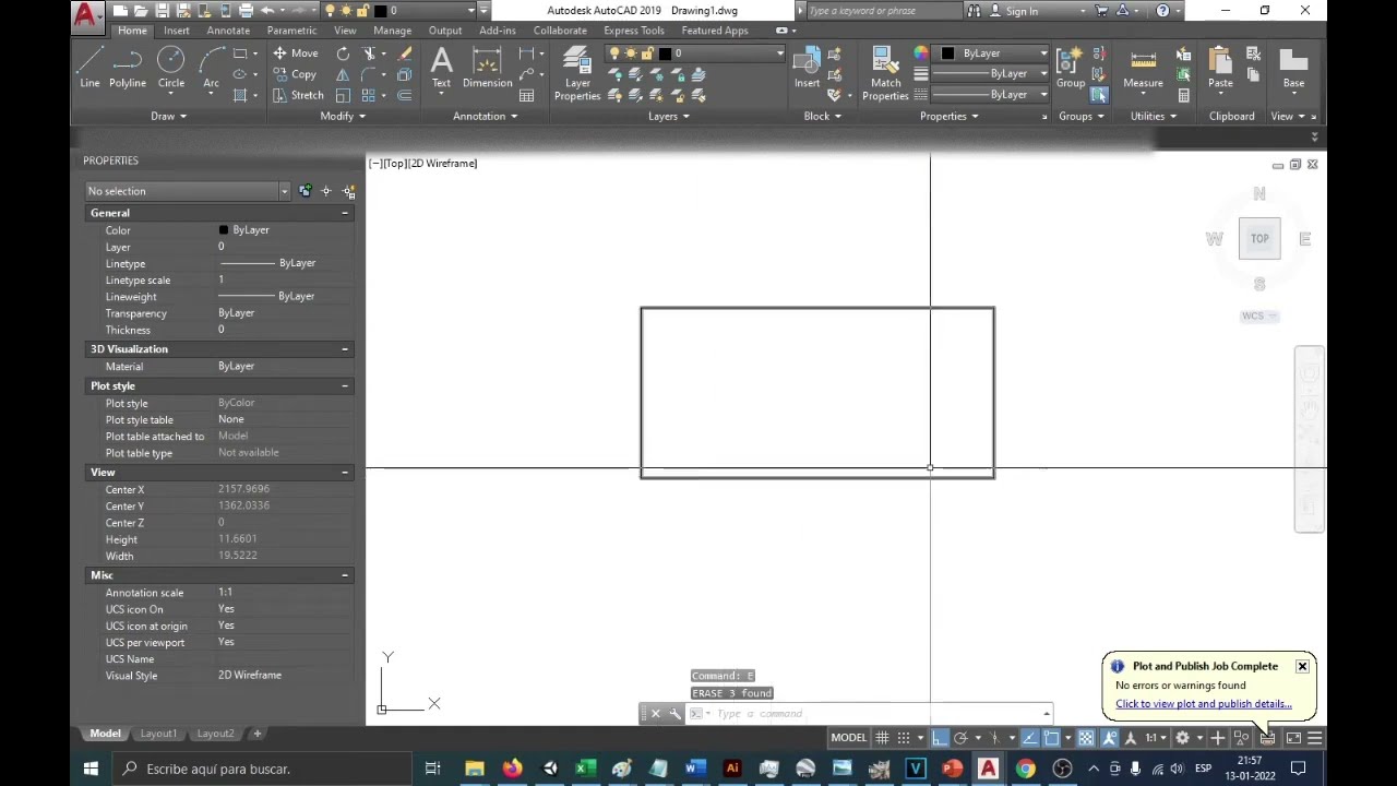 no aparece el cursor en autocad