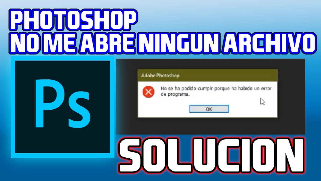 photoshop no me deja abrir jpg