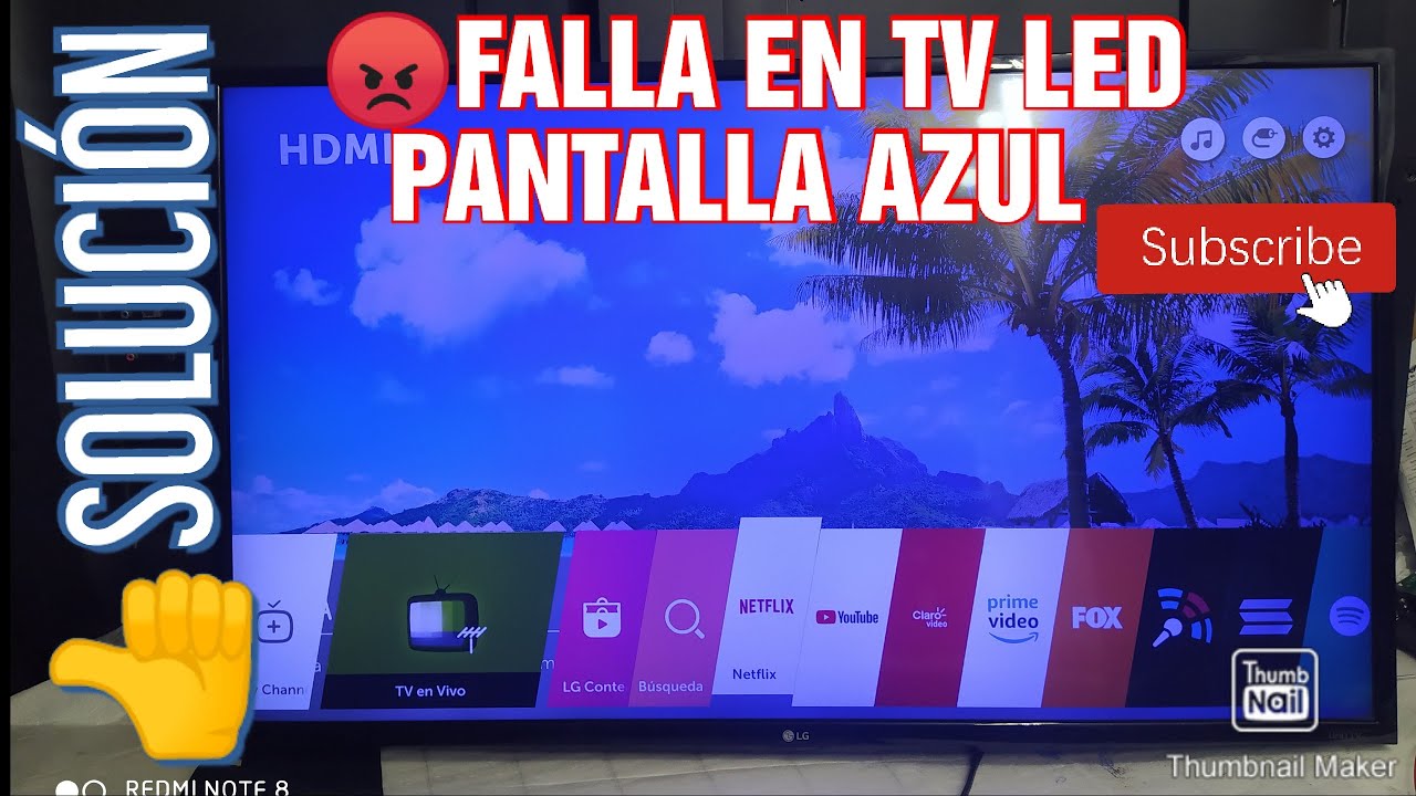 porque se ve azul mi pantalla