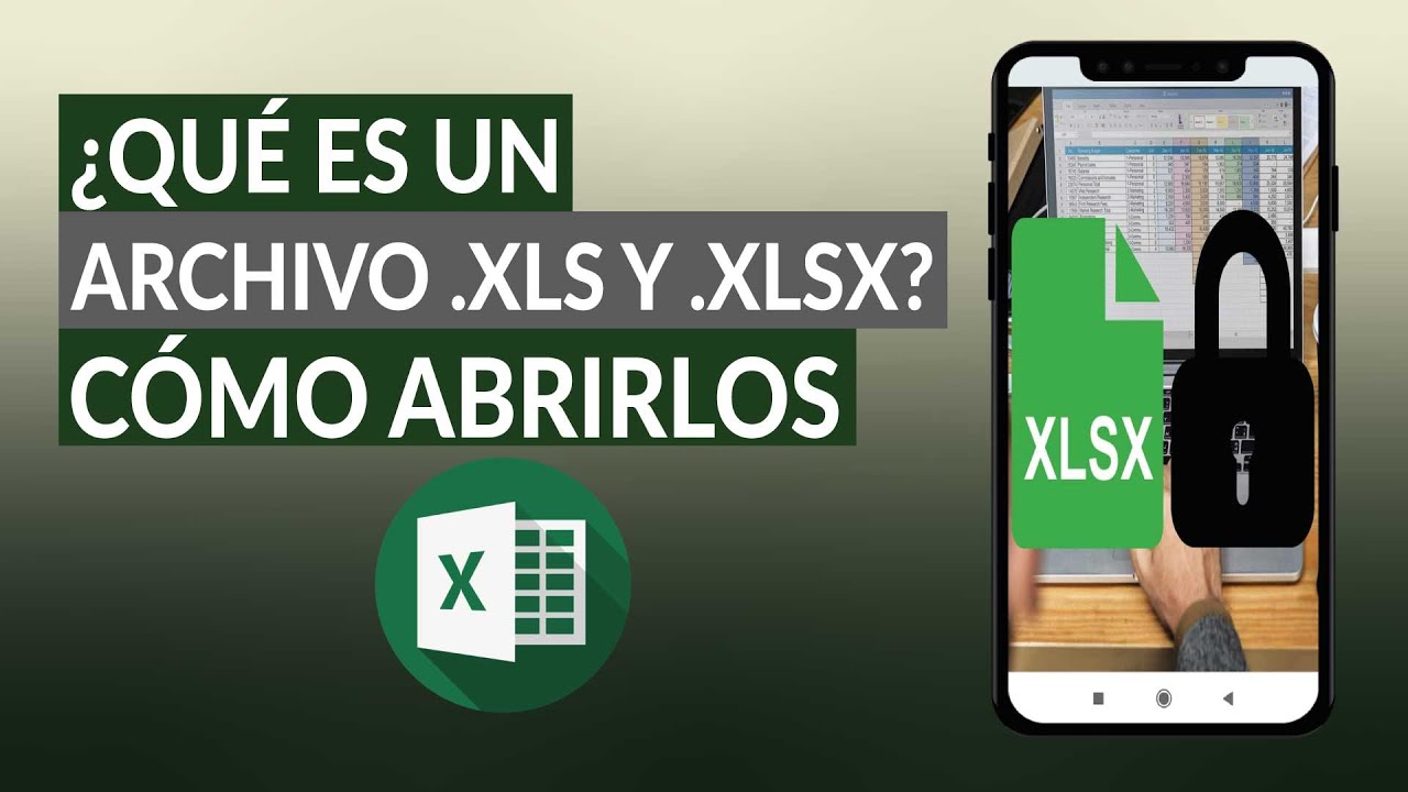 qué extensión tienen los archivos de excel