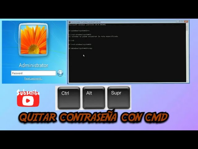 quitar contraseña windows 7 ultimate sin disco