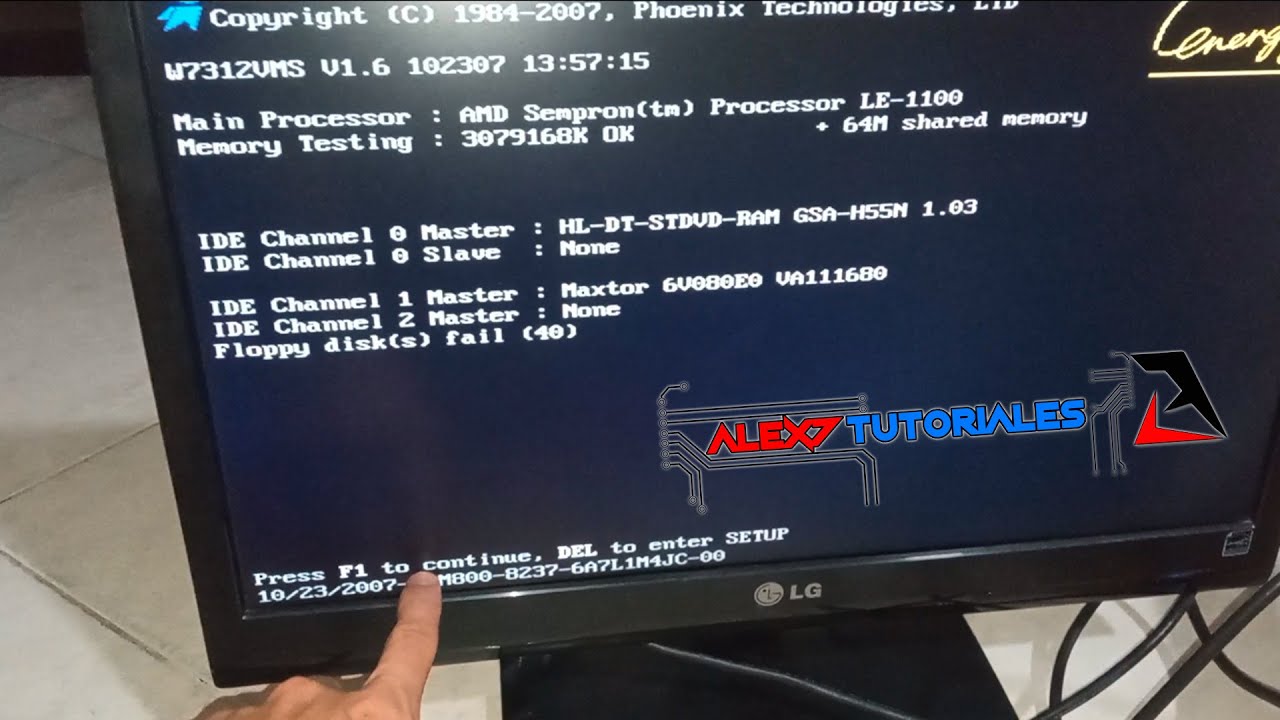 quitar f1 al iniciar windows 7