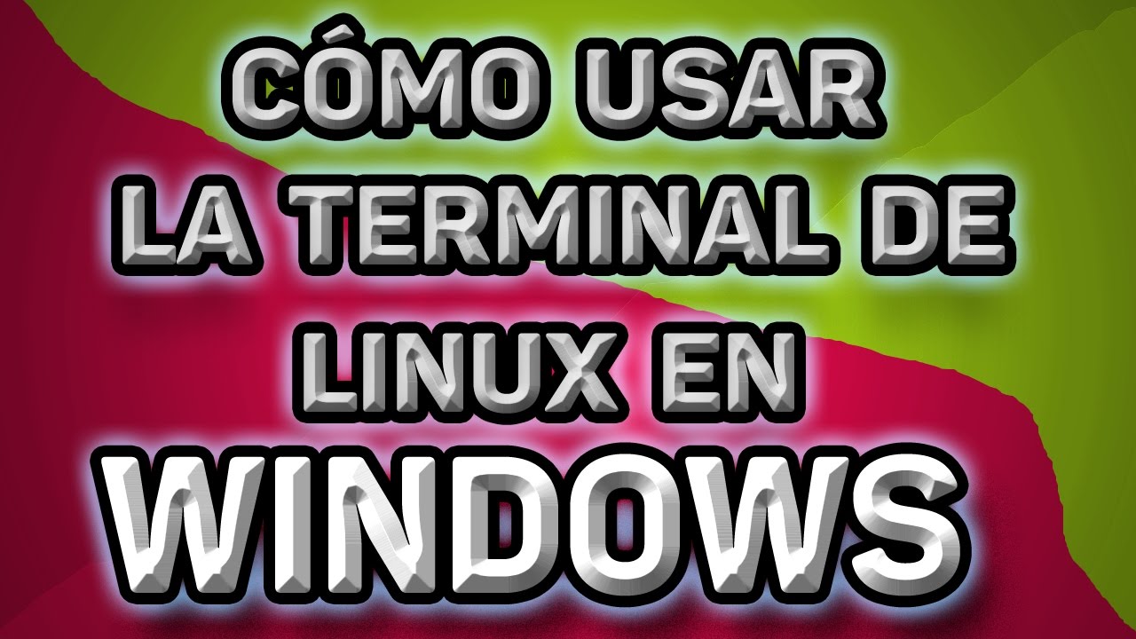 usar comandos de linux en windows